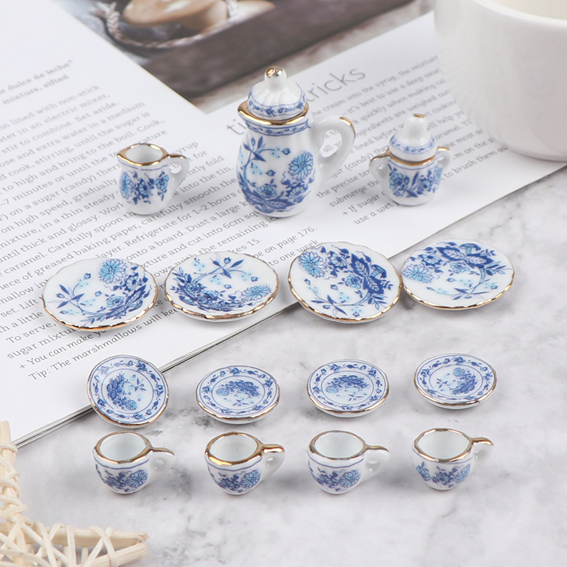 15Pcs 1:12 Miniature Porcelain - Kitchen Appliances Kids 评论和价格