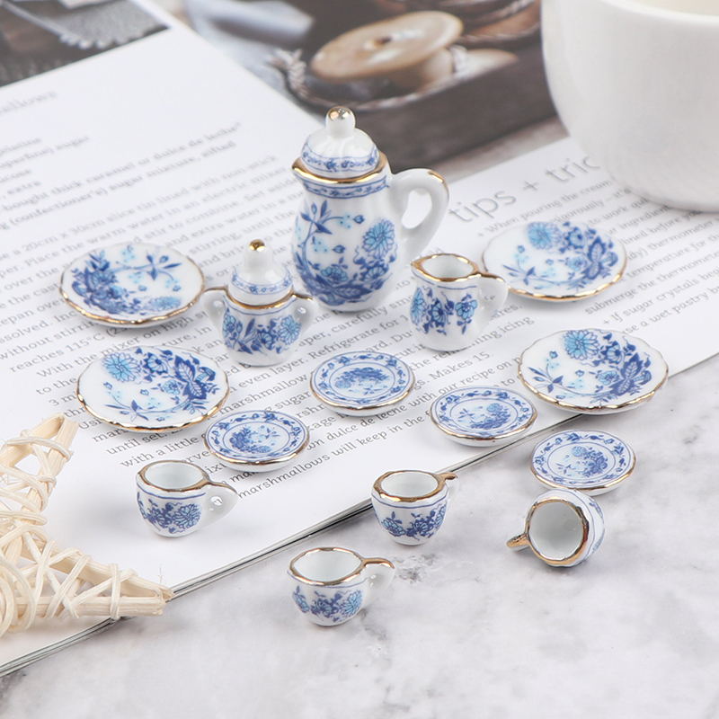 15Pcs 1:12 Miniature Porcelain - Kitchen Appliances Kids 评论和价格