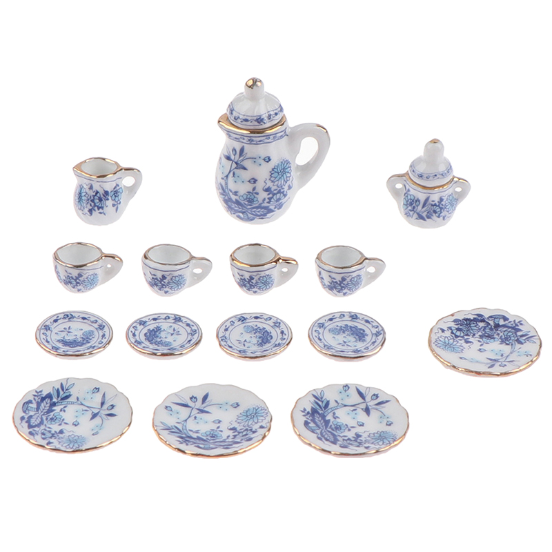 15Pcs 1:12 Miniature Porcelain - Kitchen Appliances Kids 评论和价格