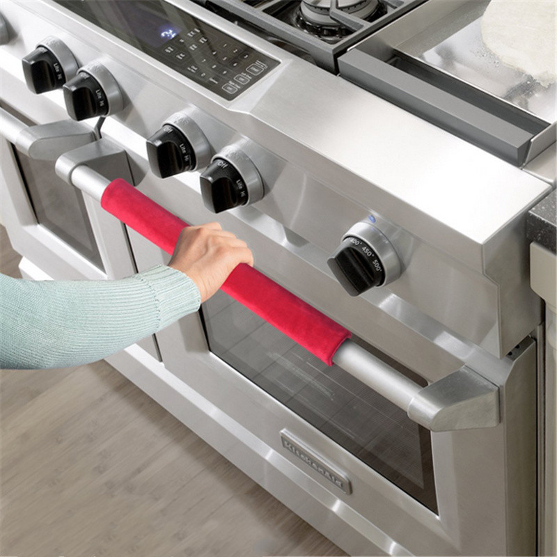 2Pcs/Set Refrigerator Door Han - Kitchen Appliances With Red Knobs 评论和价格