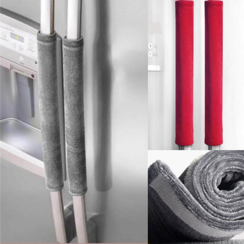 2Pcs/Set Refrigerator Door Han - Kitchen Appliances With Red Knobs 评论和价格
