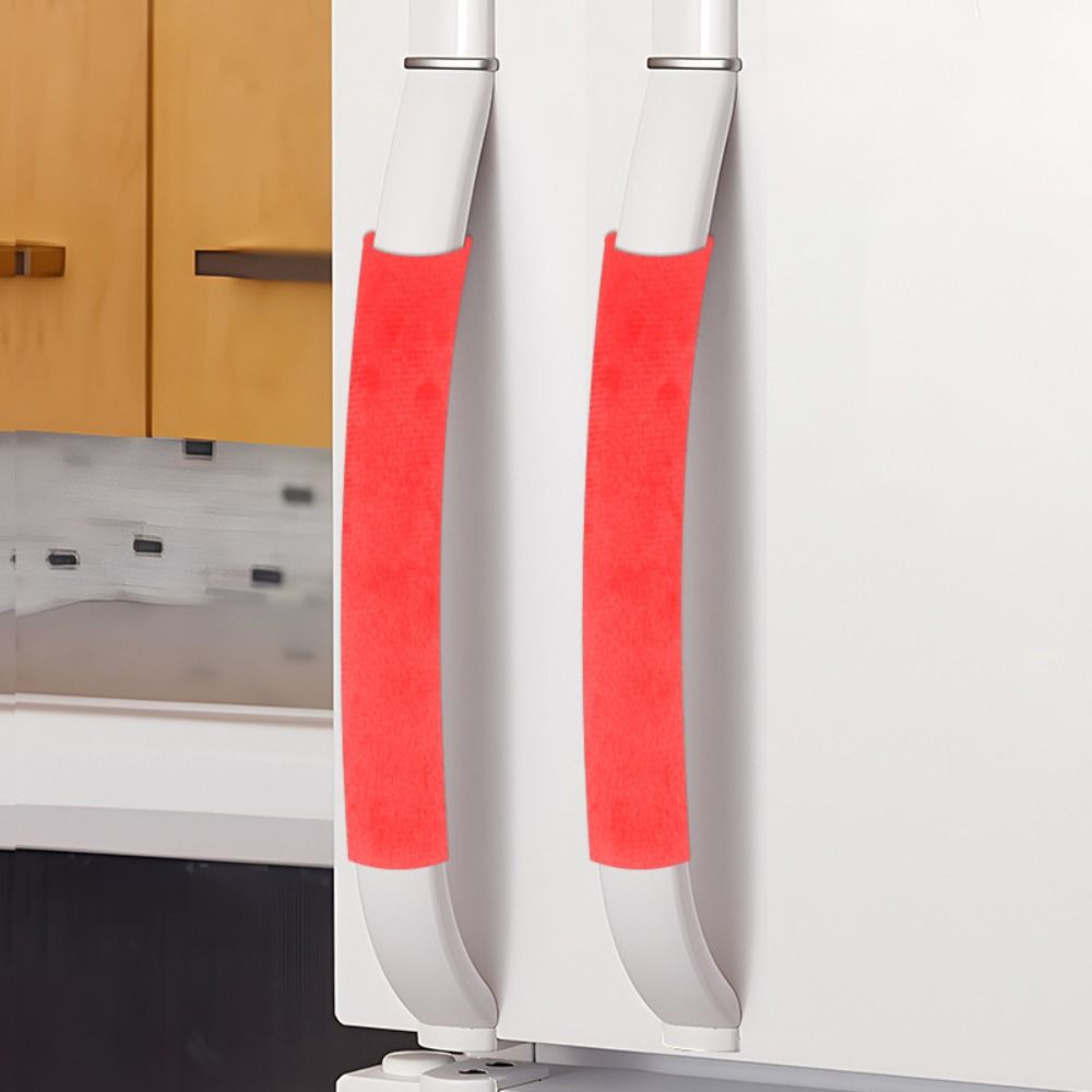 2Pcs/Set Refrigerator Door Han - Kitchen Appliances With Red Knobs 评论和价格