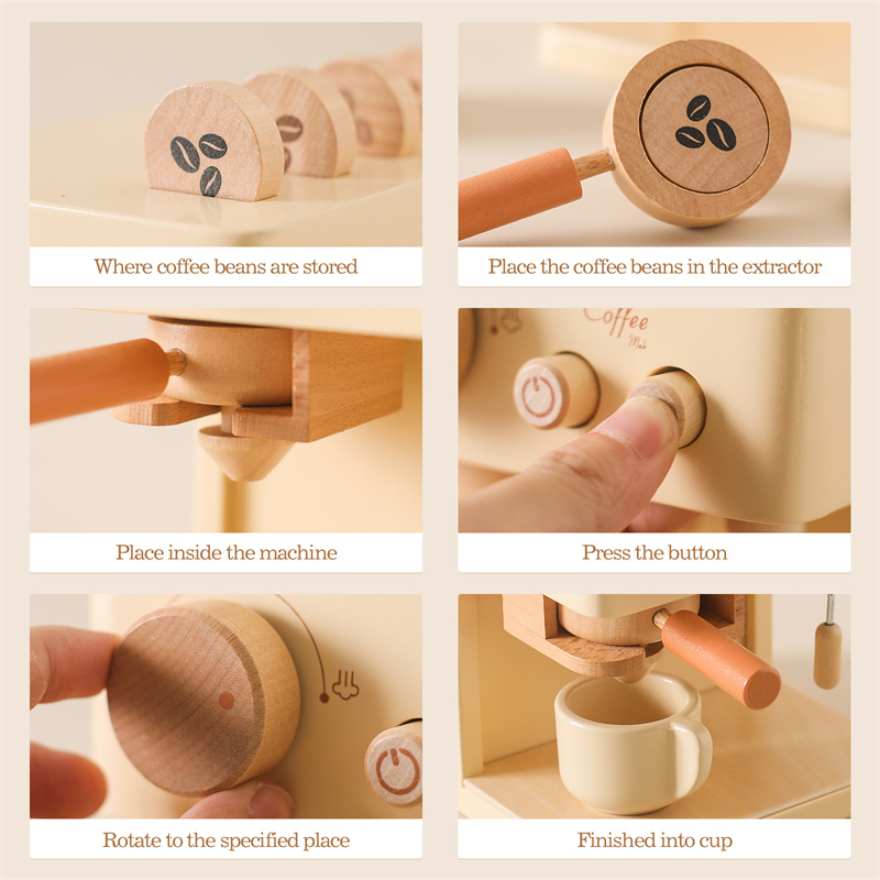Kids Wooden Montessori Toy Set - Kitchen Appliances Kids 评论和价格